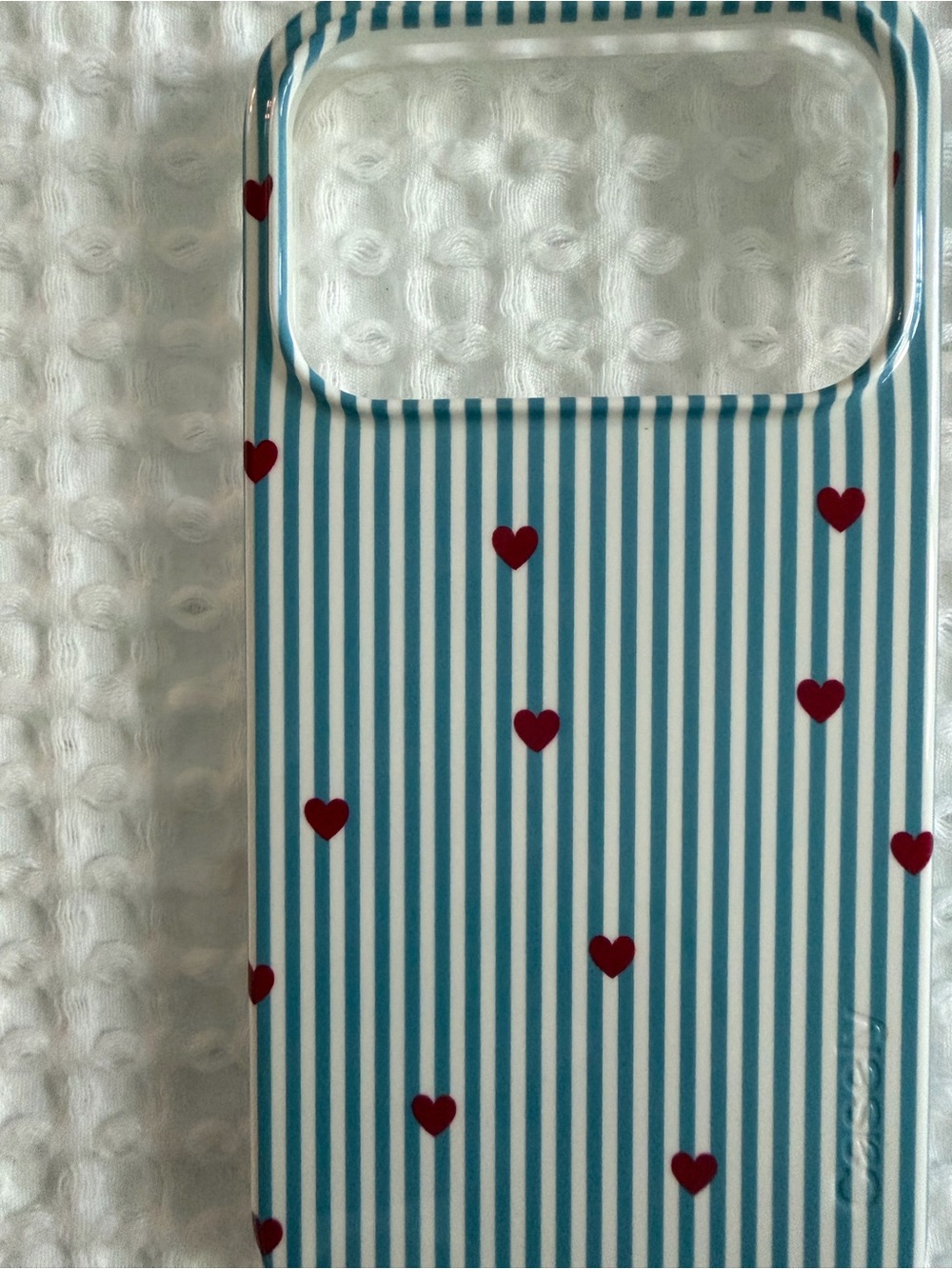 Casely iPhone 17 pro Blue Stripe Heart Phone Case - Picture 3 of 4